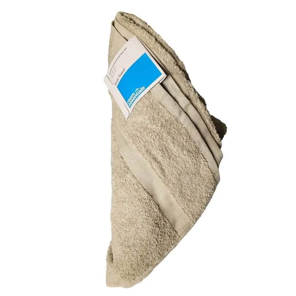 Room Essentials Bath Towel 27x52 Tan Beige New With Tag